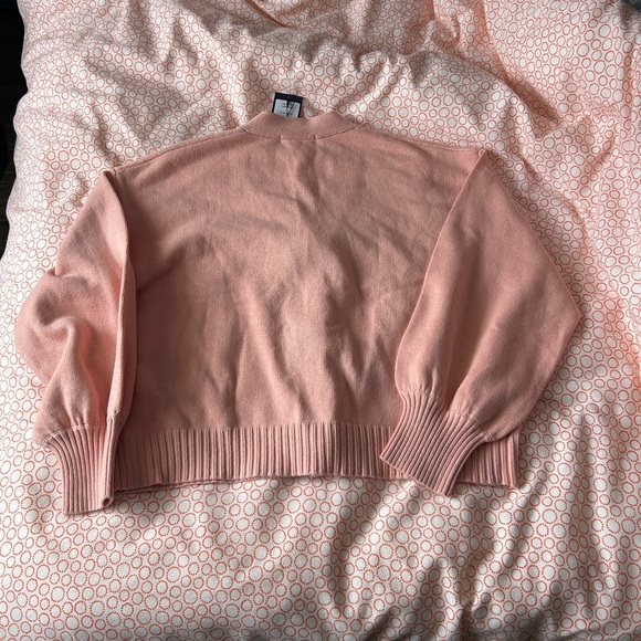Smash + Tess Rosette Cardigan in Blushing Pink - Picture 7 of 10